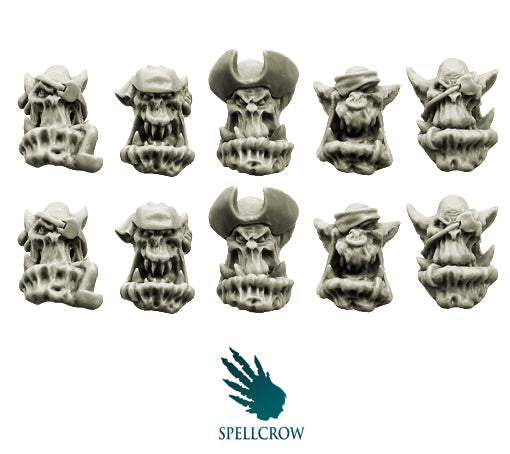 Spellcrow - Orcs Bulky Freebooters Heads
