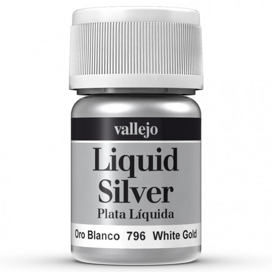 Vallejo Liquid Silver - White Gold