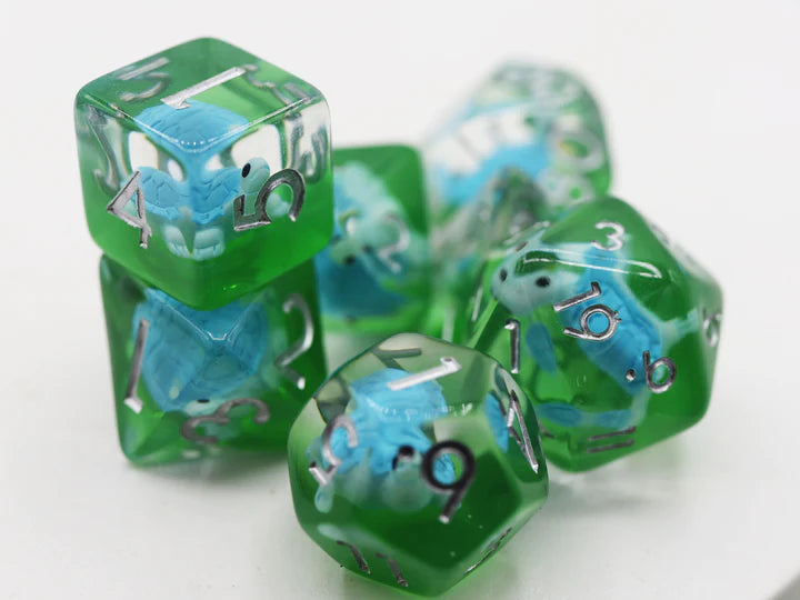 Foam Brain - Splash Turtle RPG Dice Set