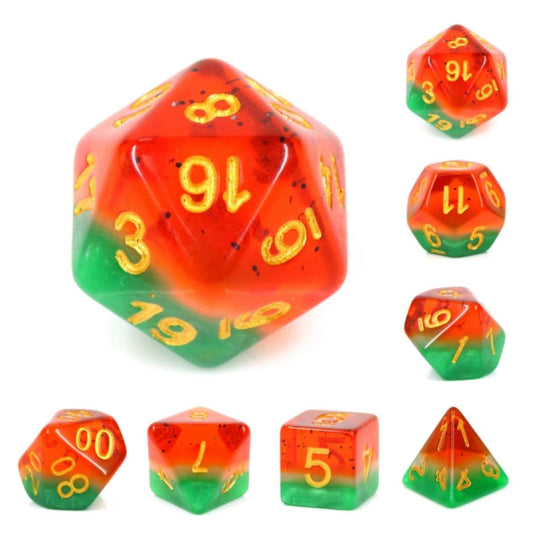 Foam Brain - Watermelon RPG Dice Set