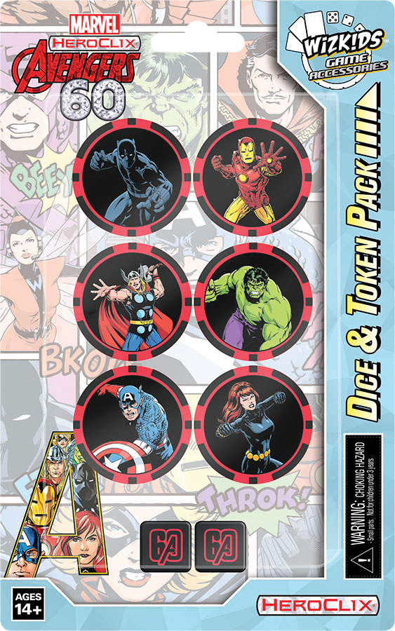 Marvel Heroclix: Avengers 60th Anniversary Dice and Token Pack