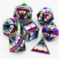 Foam Brain - Asexual Pride Flag Metal RPG Dice Set