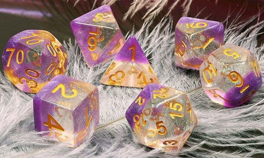 Foam Brain - Violet Sunset RPG Dice Set