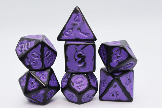 Foam Brain - Timeworn Purple RPG Dice Set