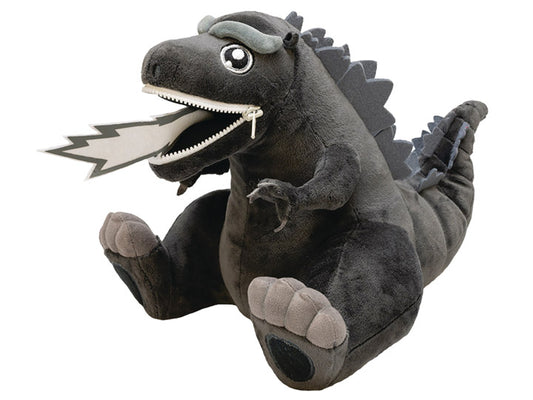 Zippermouth Godzilla Black & White Plush