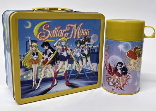 Sailor Moon Tin Titans Scout Lineup Lunch Box and Thermos