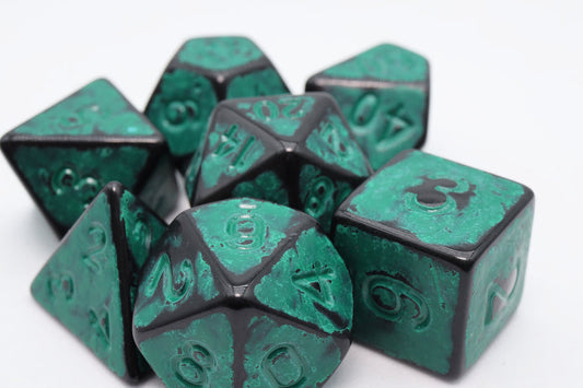 Foam Brain - Timeworn Green RPG Dice Set