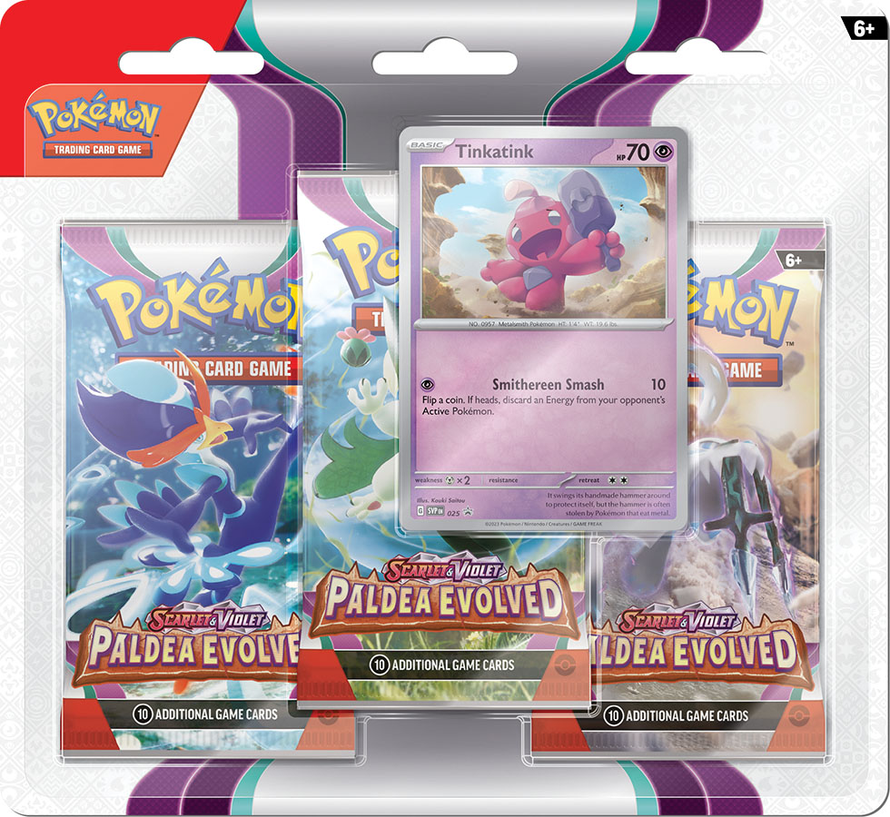Pokémon TCG: Scarlet & Violet Paldea Evolved 3 Booster Packs + Promo
