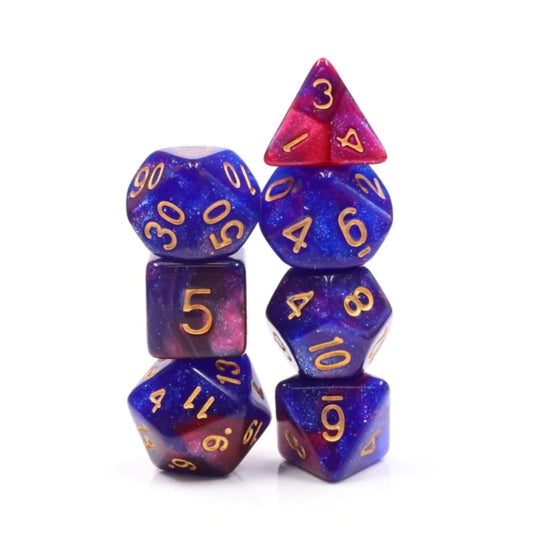 Foam Brain - Rose Galaxy RPG Dice Set