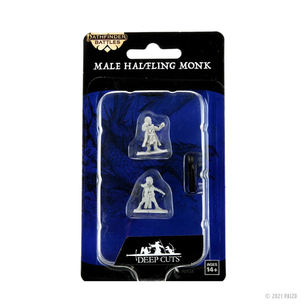 Deep Cuts Unpainted Miniatures: W15 - Halfing Monk Male