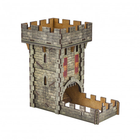 Medieval Tower Colored Dice Tower