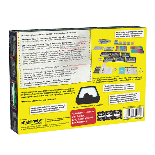 Paranoia, The Uncooperative Board Game
