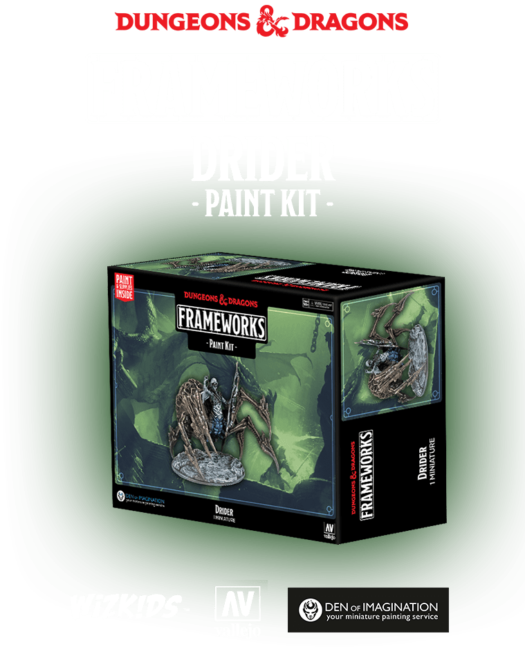 D&D Nolzur's Marvelous Minatures: Paint Night Kit - Drider