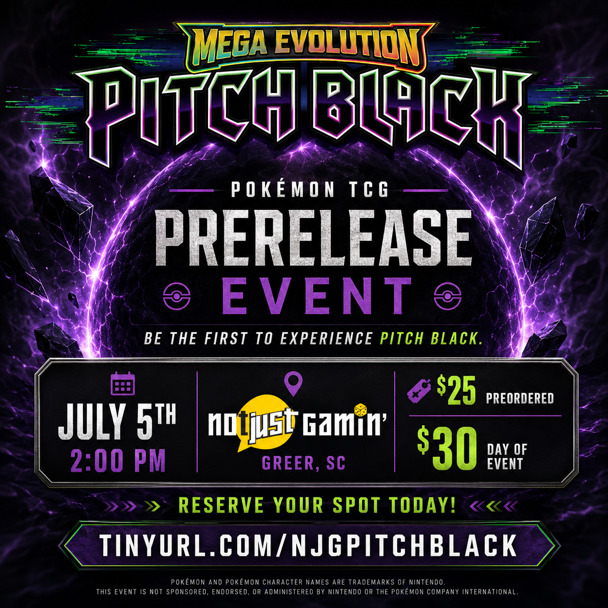 Pokémon: Pitch Black Prerelease Celebration