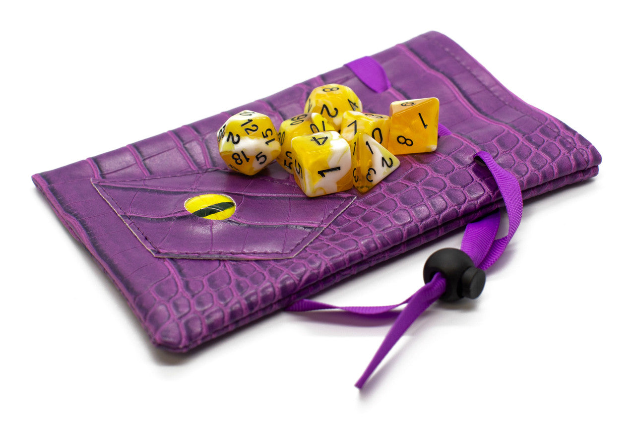 Dragon Eye RPG DnD Dice Bag: Purple Dragon