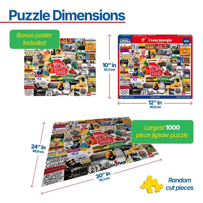 White Mountain Puzzles - I Love Georgia