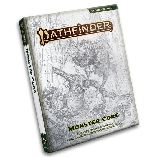 Pathfinder 2E RPG: Monster Core Sketch Edition Hardcover