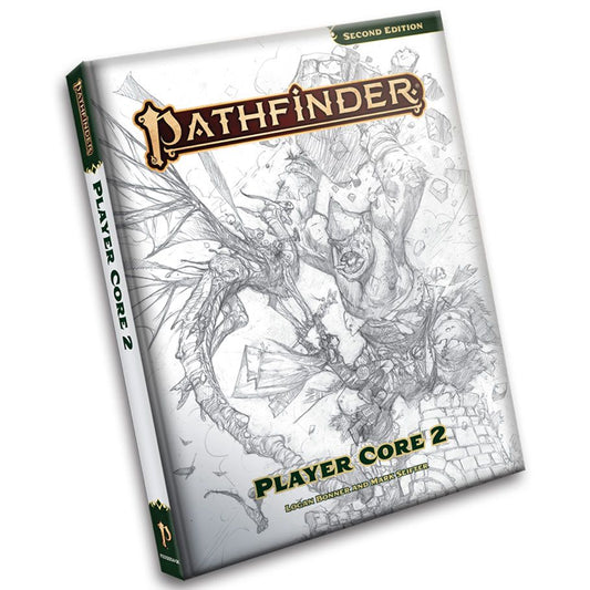 Pathfinder 2E RPG: Player Core 2, Sketch Cover