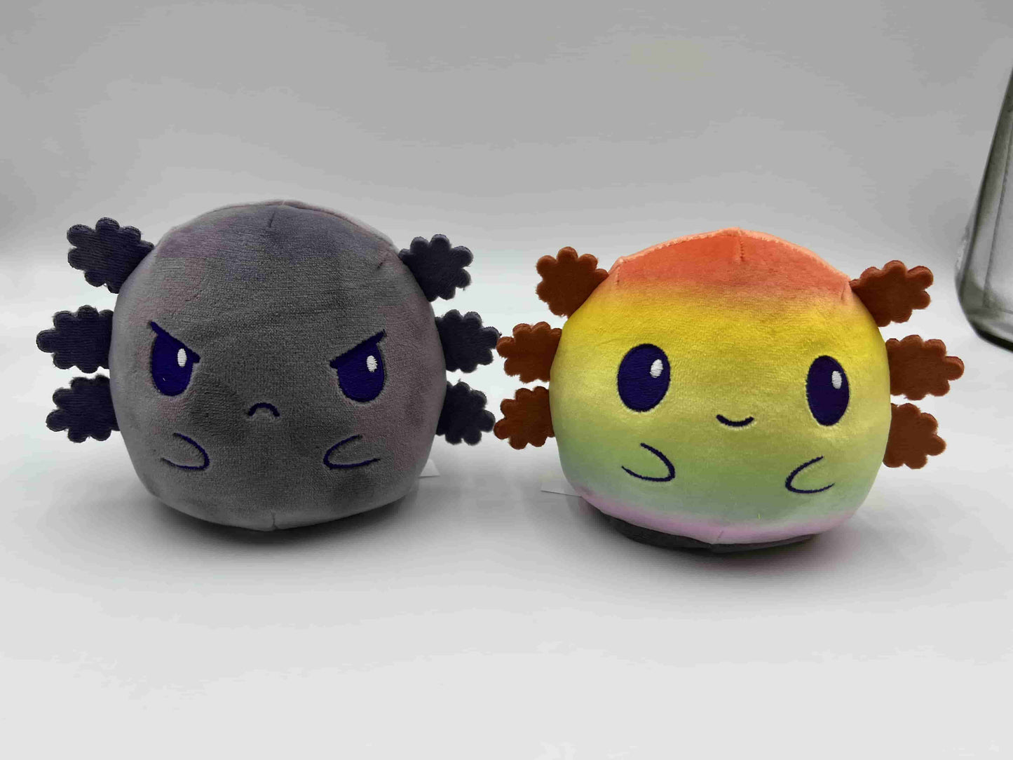 Plushiverse: Reversible Plushie 4in - Rainbow Prism Axolotl