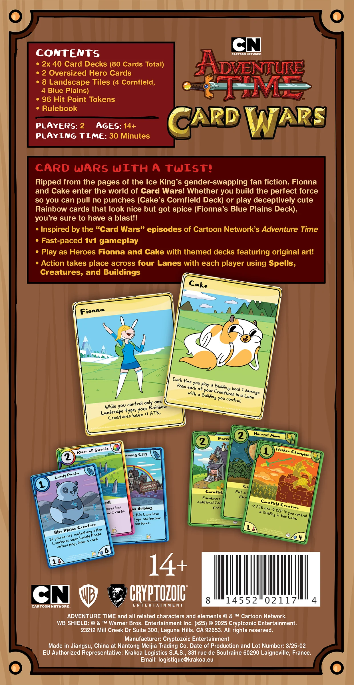 Adventure Time Card Wars: Collector's Pack, Fionna vs Cake