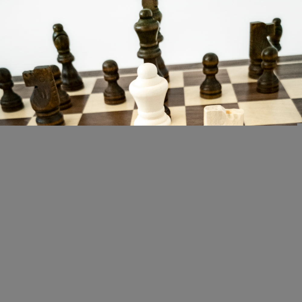 Wooden Folding Chess/Checkers/Backgammon Set 40 cm