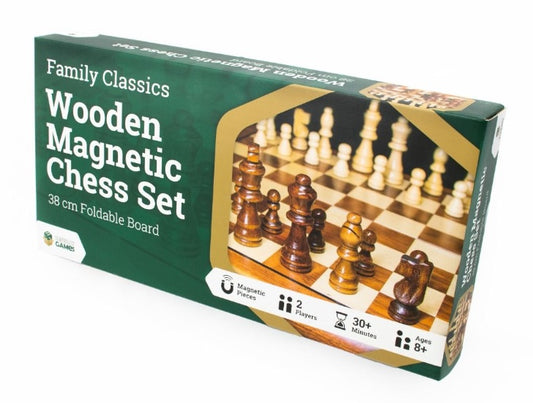 Wooden Magnetic Chess Set 38 cm