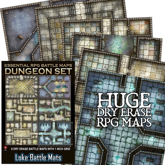 Loke Battle Maps: Essential RPG Battle Maps, Dungeon Set