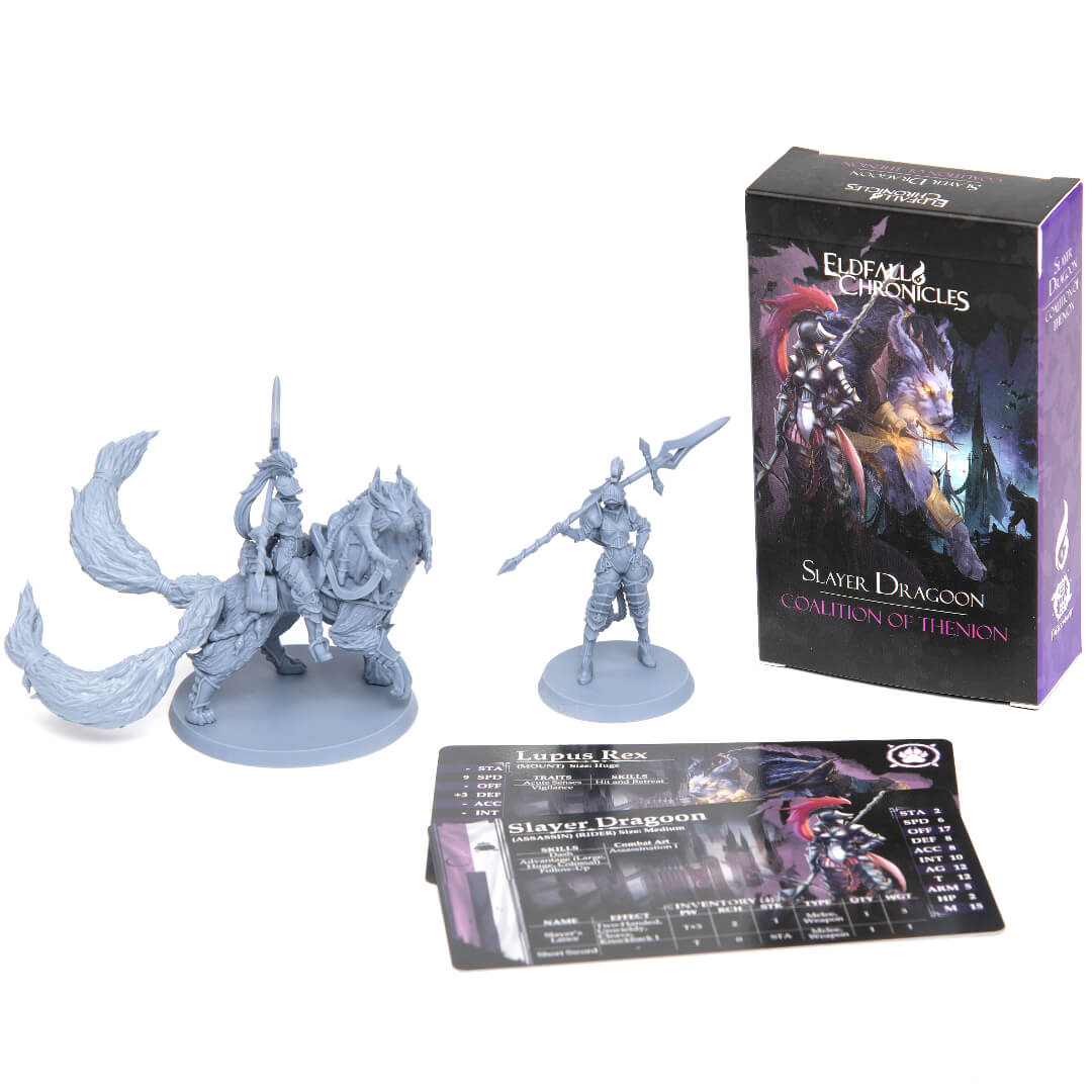 Eldfall Chronicles Skirmish Wargame: Coalition of Thenion - Slayer Dragoon