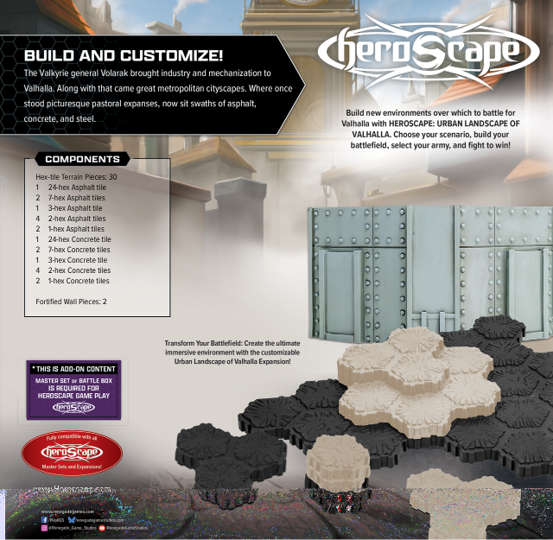 Heroscape: The Urban Landscape of Valhalla Terrain Expansion