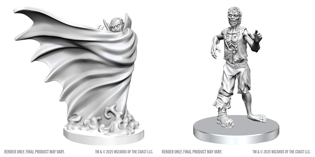 D&D Nolzur’s Marvelous Miniatures: W28 Classic Vampire & Classic Zombie