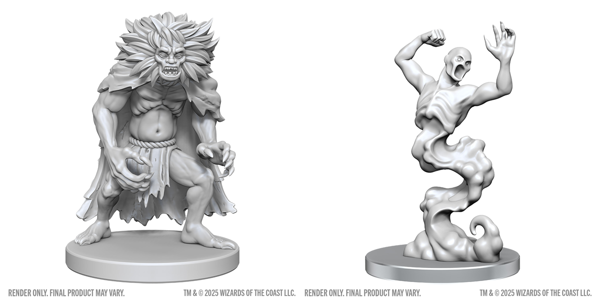 D&D Nolzur’s Marvelous Miniatures: W28 Classic Wight & Classic Wraith