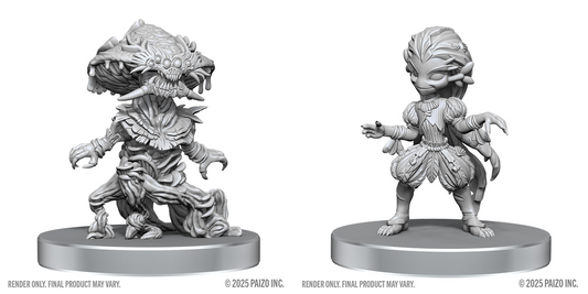 Deep Cuts Unpainted Miniatures: W28 Fungus Leshy and Seaweed Leshy