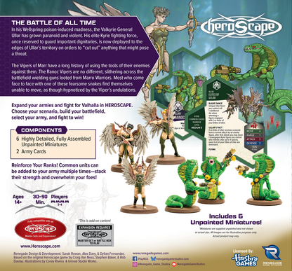 Heroscape: Elites of Ullar and Ranoc Vipers Army Expansion