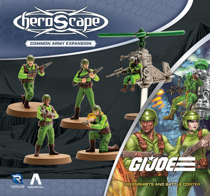 Heroscape: G.I. Joe Greenshirts and Battle Copter Army Expansion