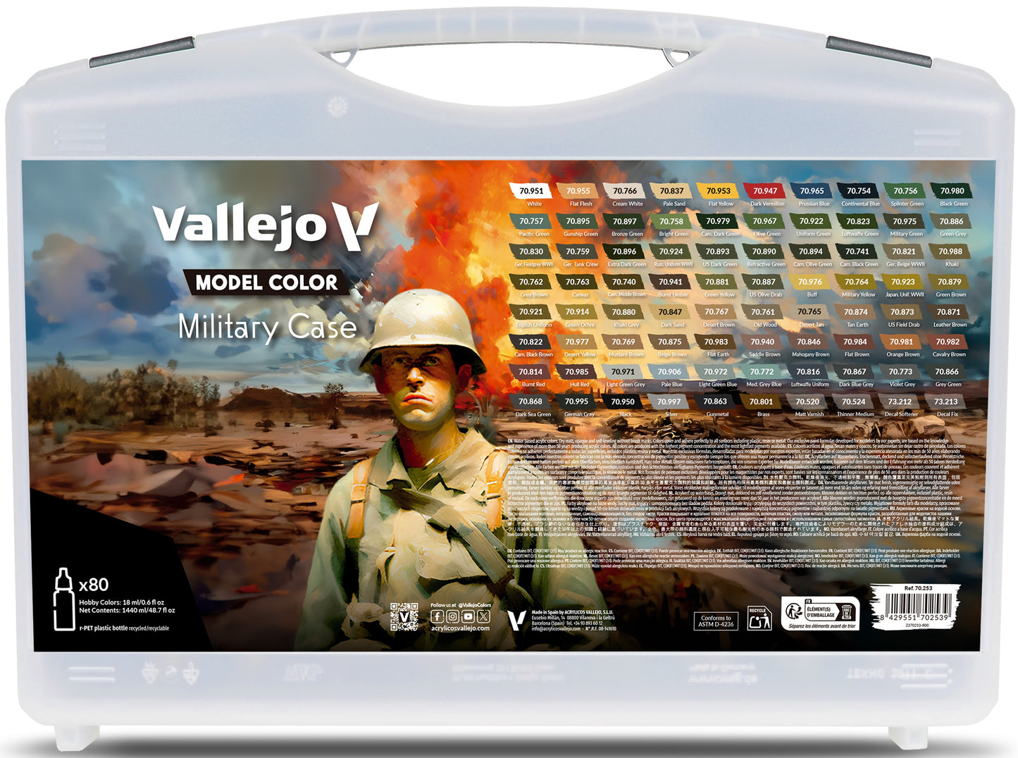 Vallejo Model Color Military Set (80ct)