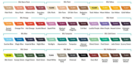 Vallejo Color BSL System Paint Set