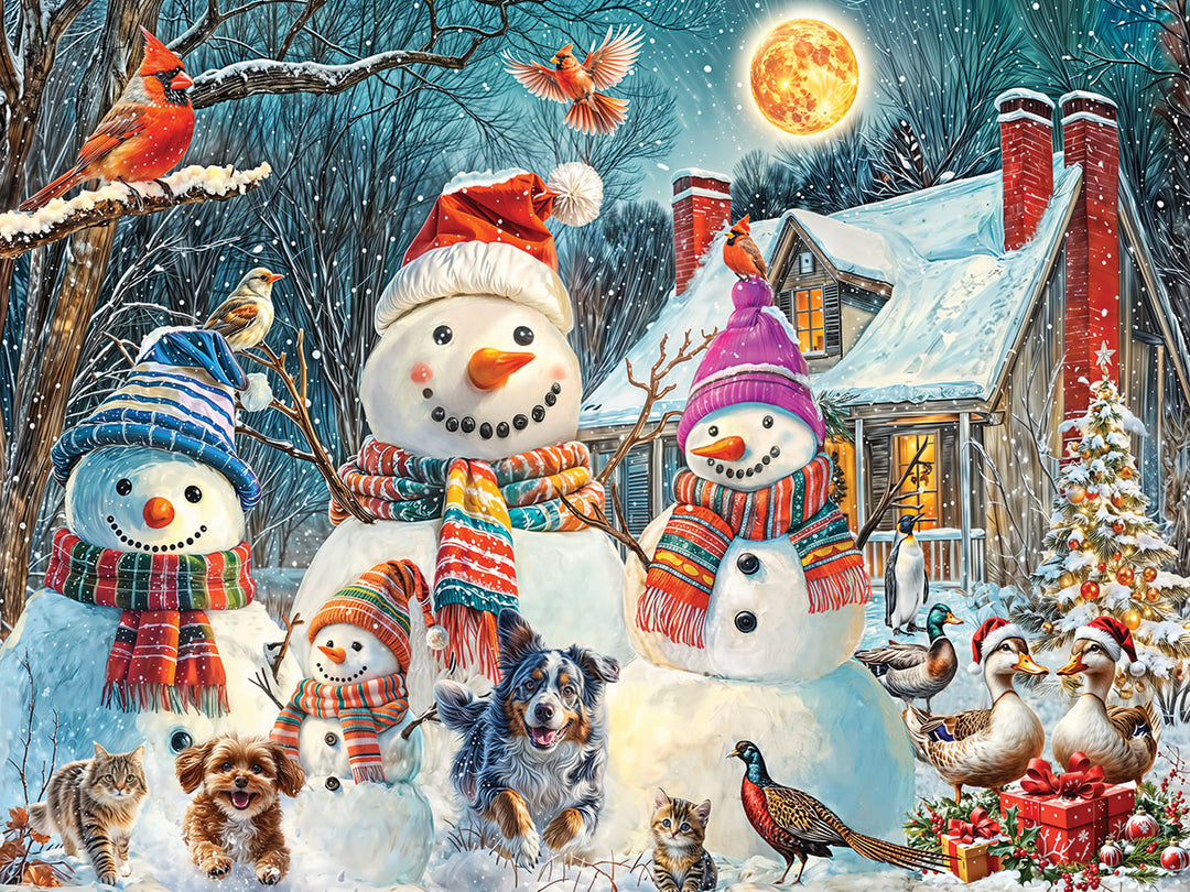 White Mountain Puzzles - Frosty and Friends