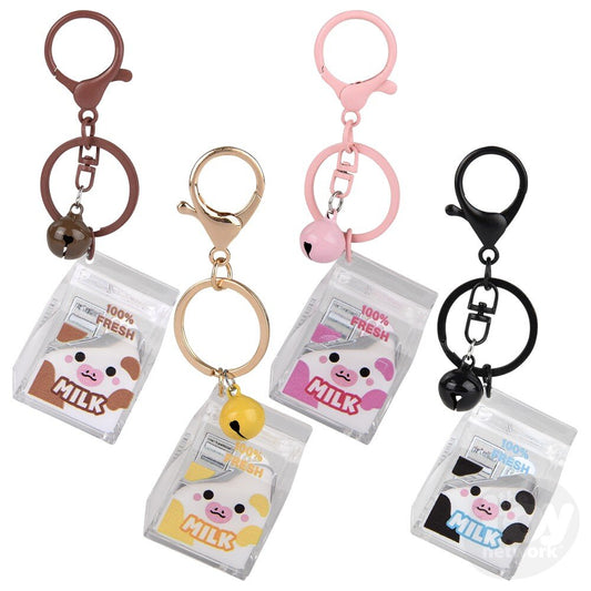 Kawaii Animal Milk Carton Liquid Clip On