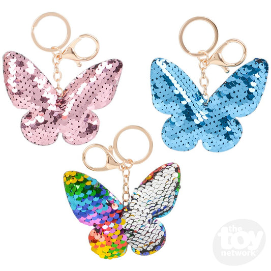 Flip Sequin Butterfly Keychain (1)
