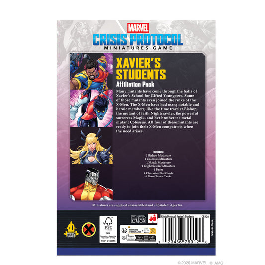MARVEL Crisis Protocol - Xavier’s Students Affiliation Pack