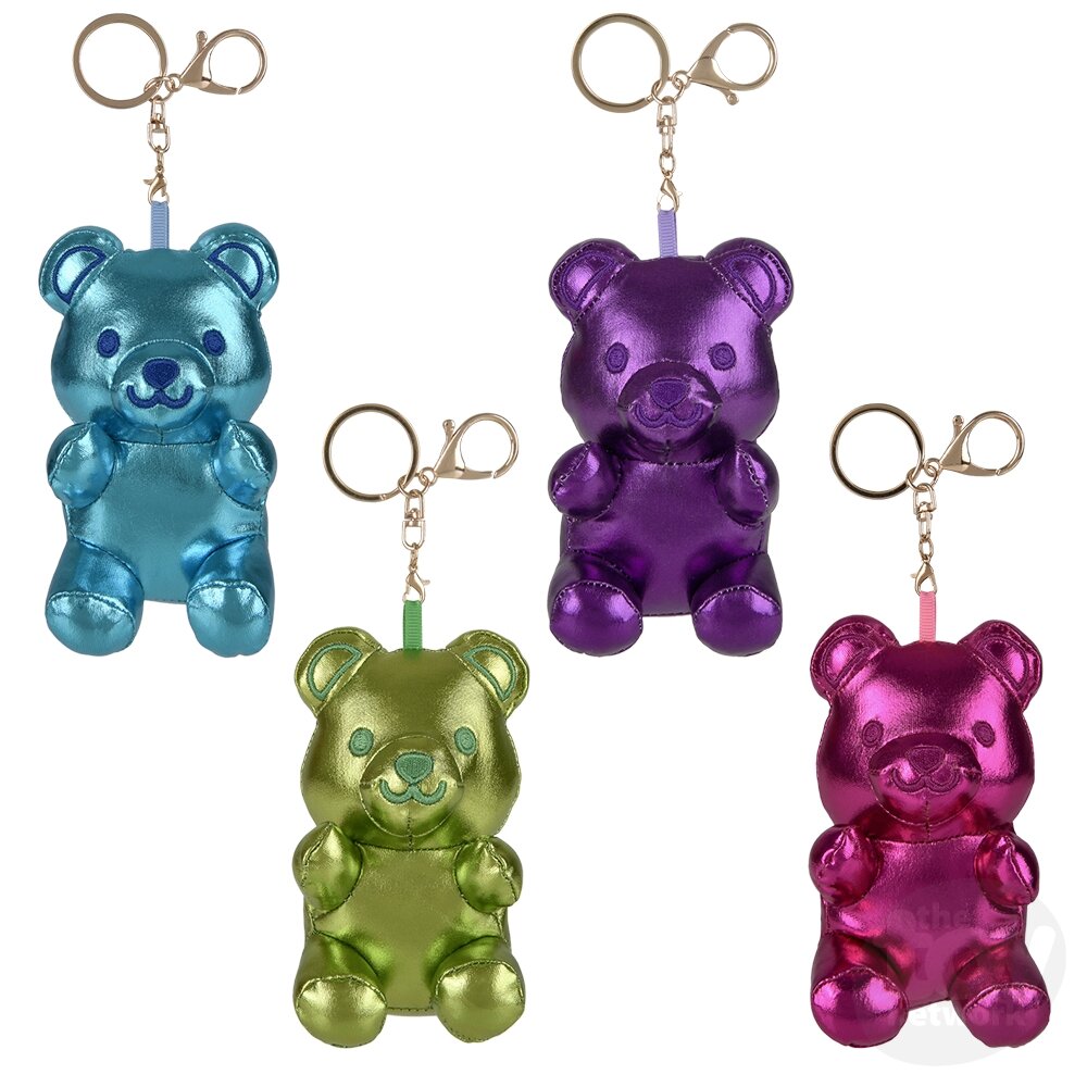 Metallic Yummy Bear Plush Clip On (1)
