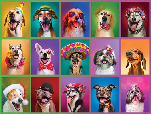 White Mountain Puzzles - Puppy Portraits