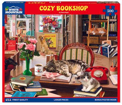 White Mountain Puzzles - Cozy Bookshop