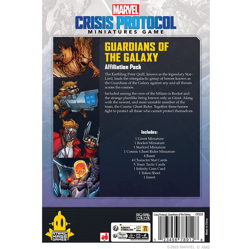 Marvel Crisis Protocol - Guardians of the Galaxy Affiliation Pack