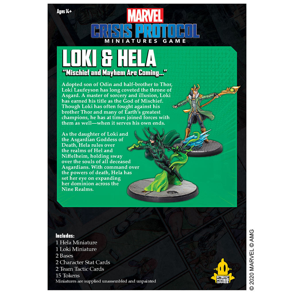 Marvel Crisis Protocol Miniatures Loki & Hela