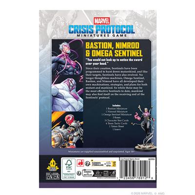 Marvel Crisis Protocol - Bastion, Nimrod & Omega Sentinel Affiliation Pack