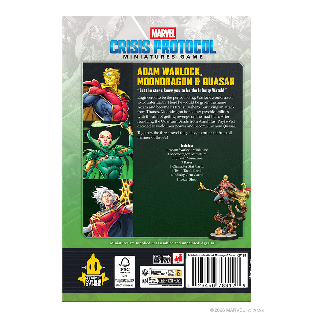 MARVEL Crisis Protocol - Adam Warlock, Moondragon & Quasar