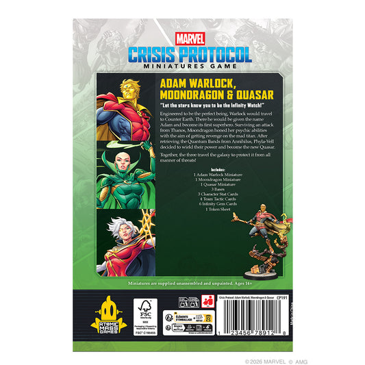 MARVEL Crisis Protocol - Adam Warlock, Moondragon & Quasar