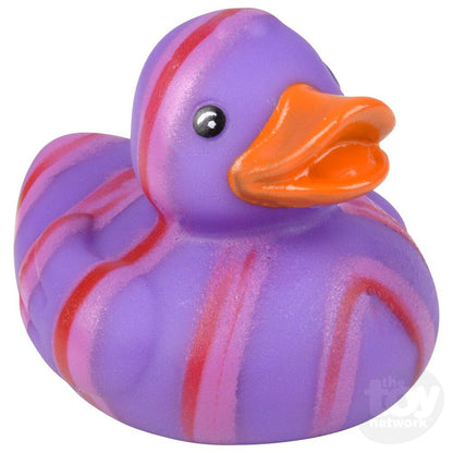 Multicolored Pattern Rubber Duckies