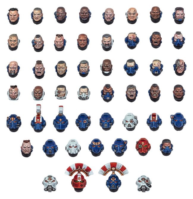 Warhammer 40K - Space Marines, Space Marine Heads